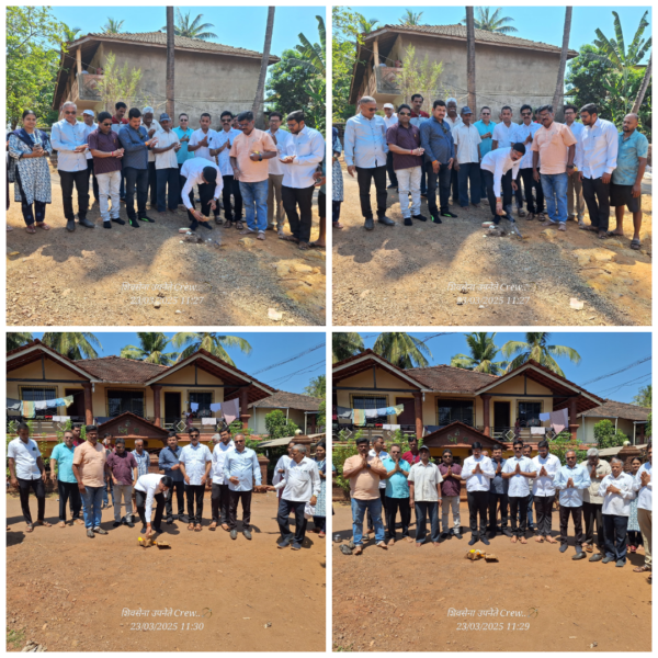 खारेपाटण जिजामाता नगर अंतर्गत रस्त्याच्या कामाचा शुभारंभ संपन्न