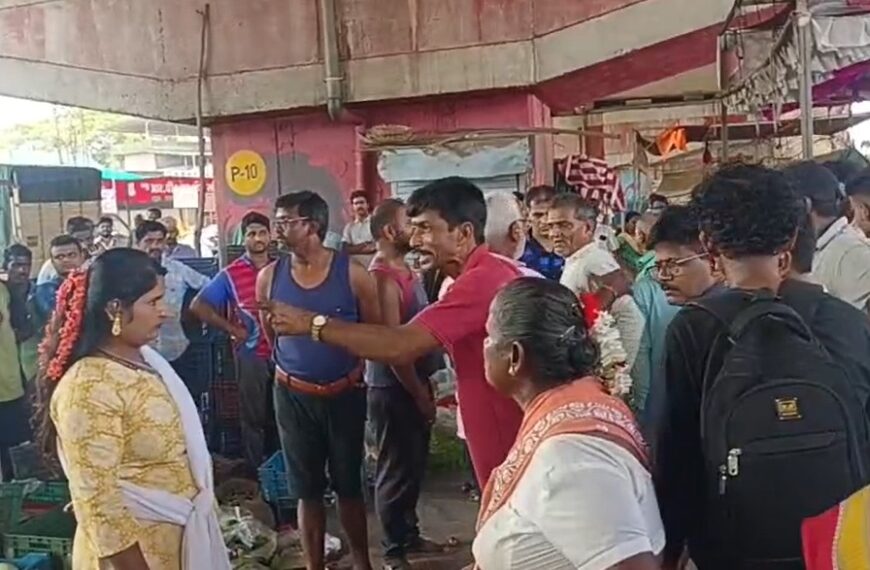 कणकवलीत स्थानिक व परप्रांतीय विक्रेत्यांमध्ये जोरदार बाचाबाची