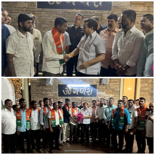 कलमठ मध्ये उबाठा सेनेला दणका, विभाग प्रमुख व ग्रामपंचायत सदस्य अनुप वारंग यांच्यासह अनेकांचा भाजपामध्ये प्रवेश