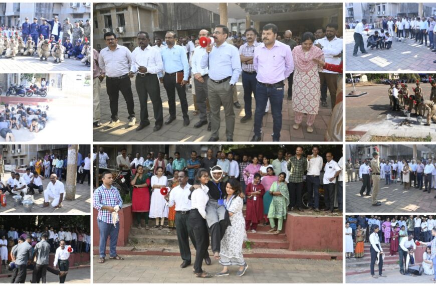 जिल्ह्यात विविध ठिकाणी मॉक ड्रिल संपन्न