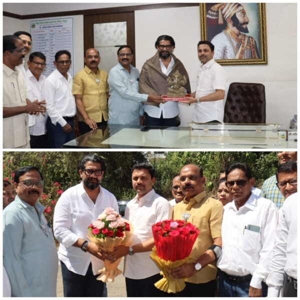 सिंधुदुर्ग जिल्हा बँक प्रधान कार्यालयास सार्वजनिक बांधकाम मंत्री शिवेंद्रसिंहराजे भोसले यांची भेट