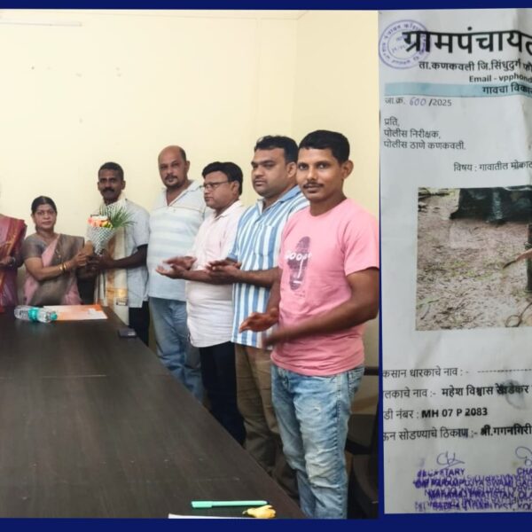 फोंडाघाट मधील महेश रेवडेकर यांचा मोकाट जनावराबाबत स्तुत्य उपक्रम !!!