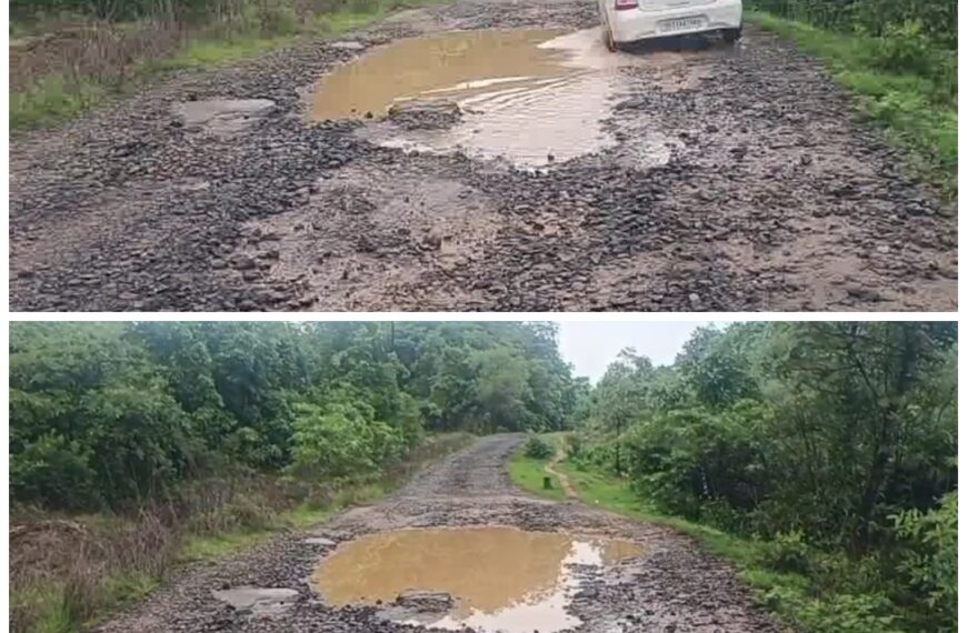 खड्ड्यांचा रस्ता, धोका जीवाला! – हळवल-शिवडाव मार्गाची तातडीने डागडुजीची मागणी