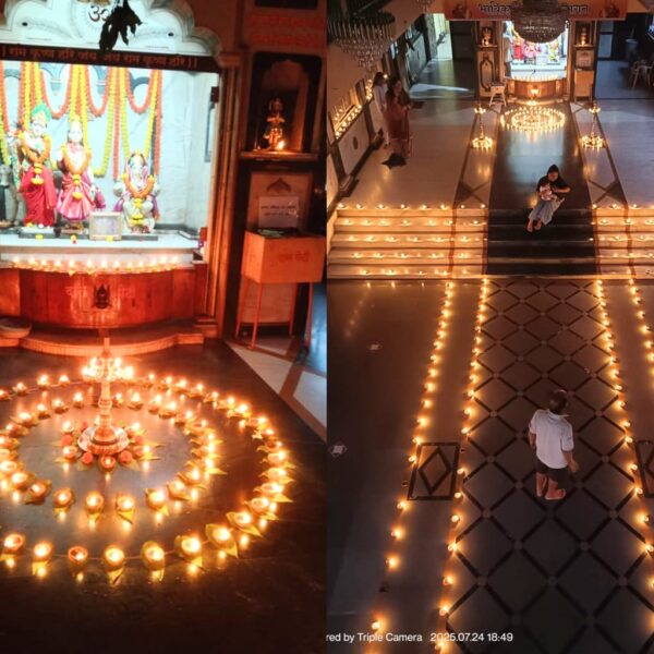 उजळले फोंडाघाटचे श्रीराधाकृष्ण मंदिर !