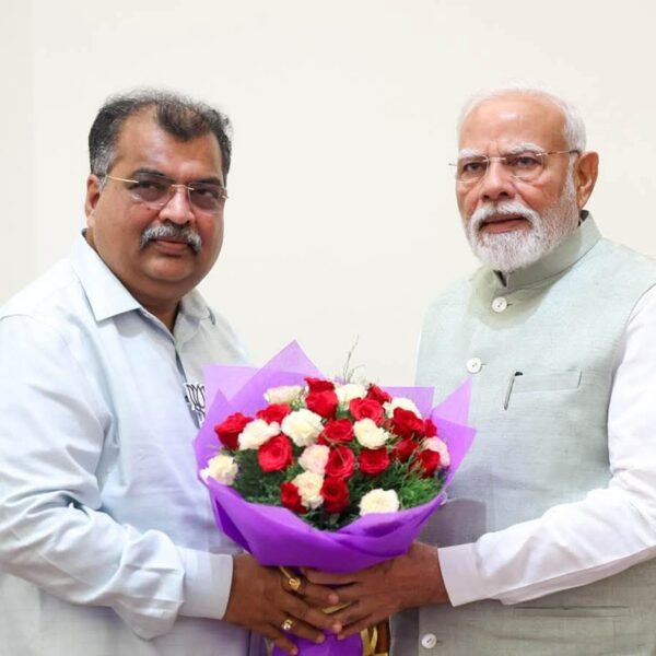 प्रदेशाध्यक्षपदी निवडीनंतर रविंद्र चव्हाण यांची पंतप्रधान मोदींशी पहिली भेट