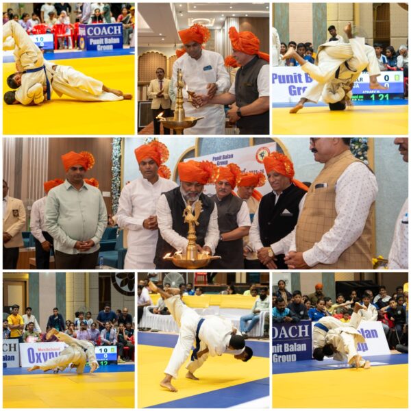 52 व्या राज्यस्तरीय ज्यूदो स्पर्धेचा उद्घाटन सोहळा थाटात संपन्न