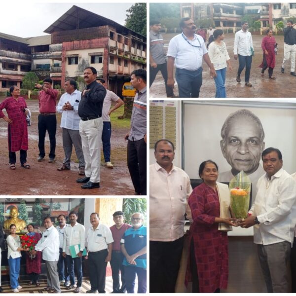 जिल्हा क्रीडा अधिकारी नीलिमा अडसूळ यांची खारेपाटण हायस्कूलला सदिच्छा भेट