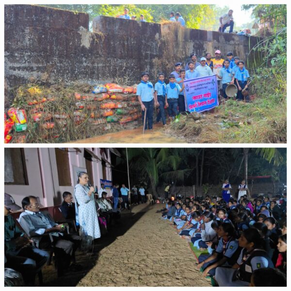 माध्यमिक शिक्षणाधिकाऱ्यांनी घेतला वराडकर हायस्कूल कट्टाच्या निसर्ग निवास शिबिराचा आनंद