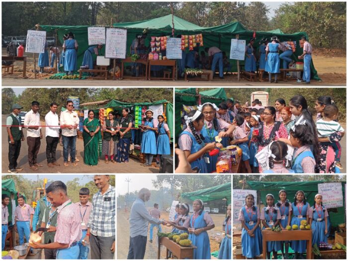 आयडियल इंग्लिश स्कूलमध्ये वन डे मार्केट उपक्रम मोठ्या उत्साहात संपन्न