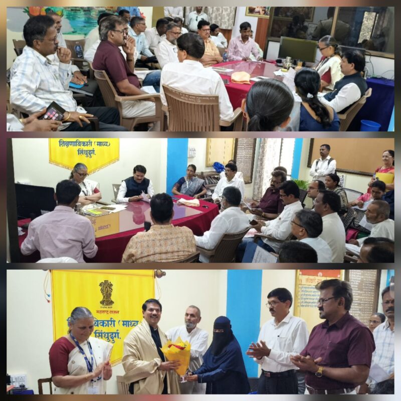 शिक्षक आमदार ज्ञानेश्वर म्हात्रे सिंधुदुर्ग दौऱ्यावर