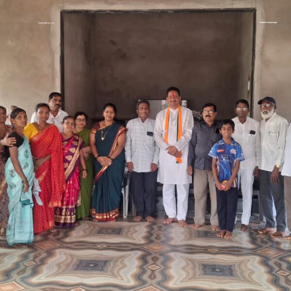 कोळपे जिल्हा परिषद मतदारसंघातील बुद्धविहारांना नवनिर्वाचित सदस्य प्रमोद रावराणे यांची सदिच्छा भेट