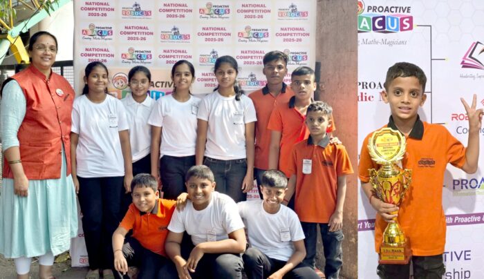 एन्टिटी प्रोऍक्टिव्ह अबॅकस क्लास, कणकवलीचे राष्ट्रीय स्पर्धेत दैदिप्यमान यश…!