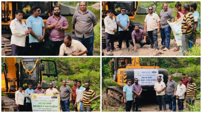 सरपंच संदीप सावंत यांच्या हस्ते वागदे गडनदी पात्रातील गाळ उपसा&hellip;