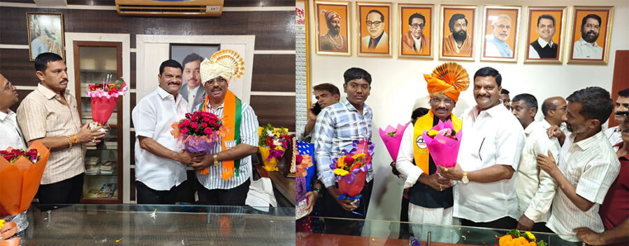 जि. प. अध्यक्ष कामत, उपाध्यक्ष साईल यांचे संतोष कानडेंकडून अभिनंदन