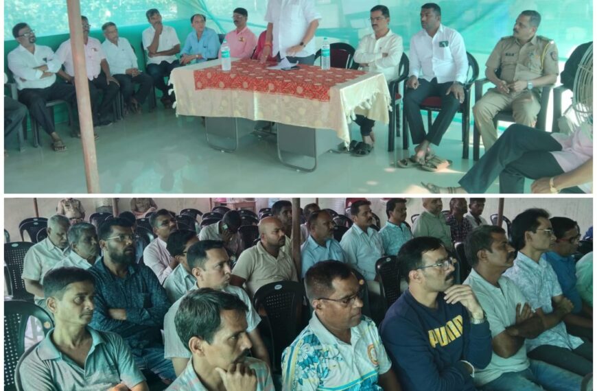 सांगवे ग्रामपंचायतीची वाहतूक कोंडीवर निर्णायक बैठक संपन्न