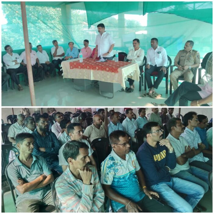 सांगवे ग्रामपंचायतीची वाहतूक कोंडीवर निर्णायक बैठक संपन्न