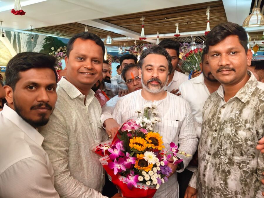 आमदार निलेश राणेंचे मिलिंद मेस्त्री यांनी मुंबईत वाढदिवशी केले अभिष्टचिंतन