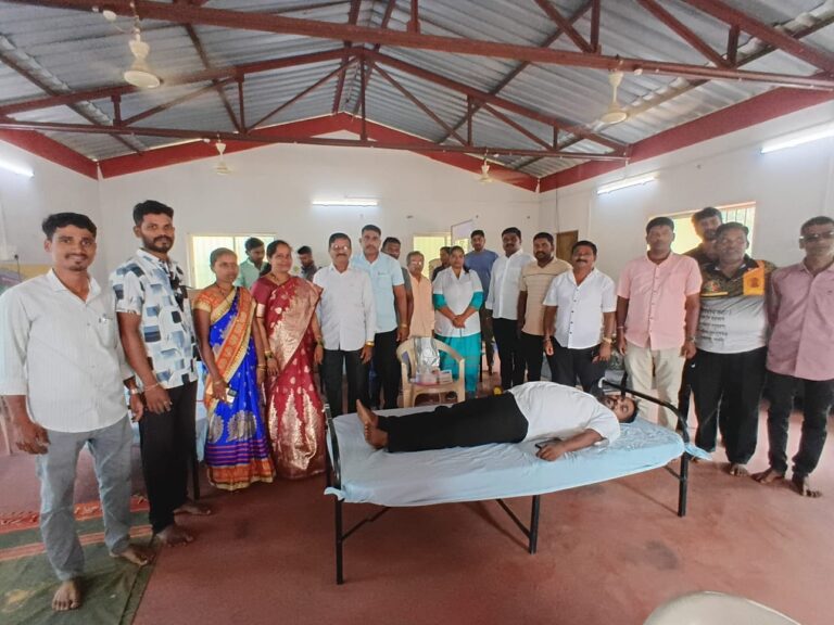धामापूर येथे रक्तदान शिबिरास उत्स्फूर्त प्रतिसाद