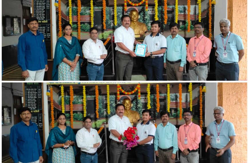 डॉक्टर होमी भाभा बाल वैज्ञानिक स्पर्धेमध्ये खारेपाटण हायस्कूलच्या अनुराग सचिन महिंद्र याचे उल्लेखनीय यश