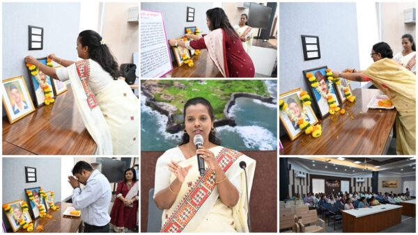 शहीद दिनानिमित्त सिंधुदुर्ग जिल्हाधिकारी कार्यालयात अभिवादन