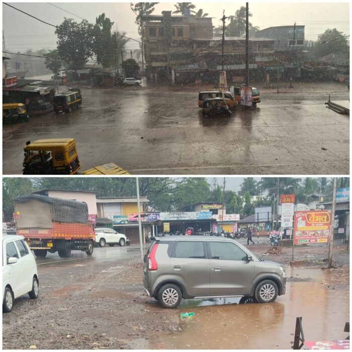 अवकाळी वादळी पावसाचा वैभववाडीला तडाखा; गारपिटीमुळे काजू-आंबा पिकांचे मोठे नुकसान