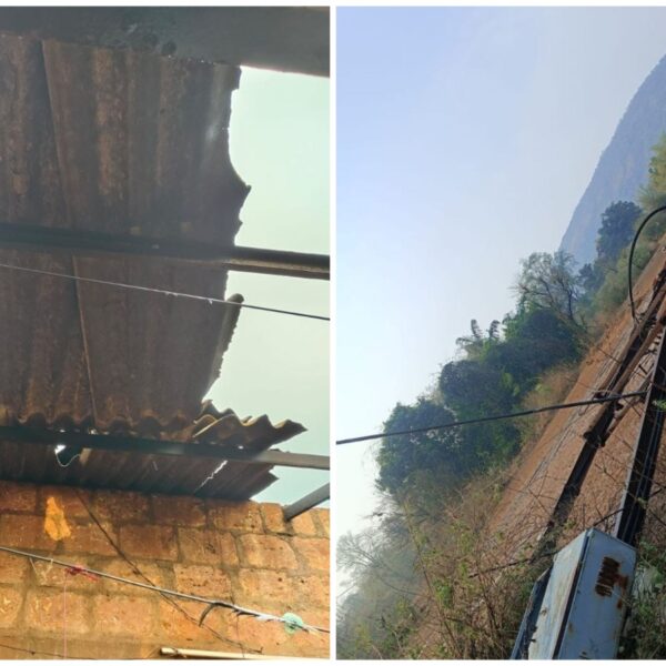 वैभववाडीला अवकाळी पाऊस व चक्रीवादळाचा फटका