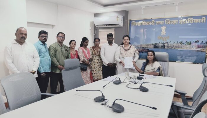 वायंगणी सरपंचांनसहीत ग्रामस्थांचे जिल्हाधिकारी व पोलीस अधीक्षकांकडे निवेदन