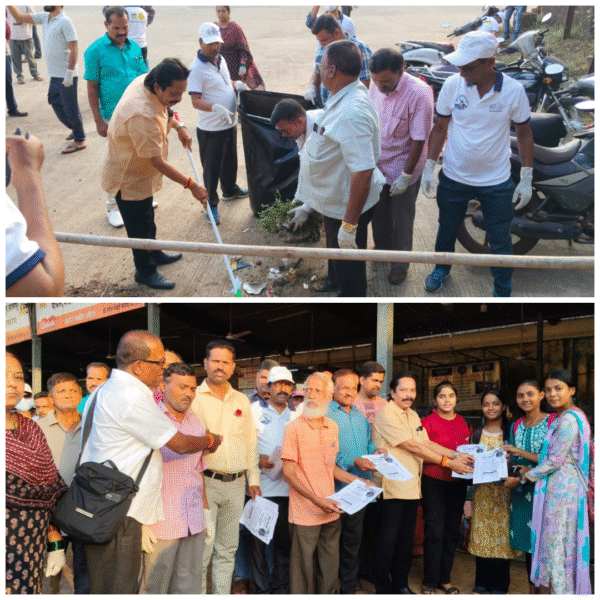 स्वच्छता मिशन सिंधुदुर्गच्या वतीने कणकवली बस स्थानकावर स्वच्छता मोहीम