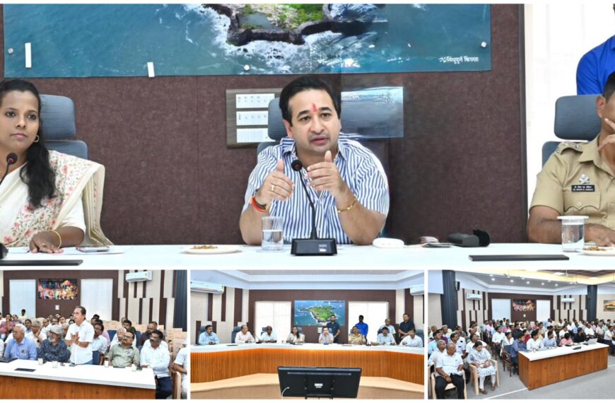 पालकमंत्री नितेश राणे यांनी घेतला व्यावसायिक गॅस पुरवठ्याचा आढावा