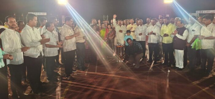 जि.प.अध्यक्ष प्रमोद कामत यांच्या हस्ते शानदार उदघाटन……