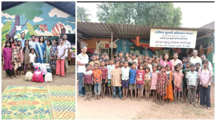 आर्किटेक्ट शंकर सावंत यांच्या वाढदिवसनिमित्त नाग्या महादू आश्रमात शैक्षणिक साहित्य&hellip;