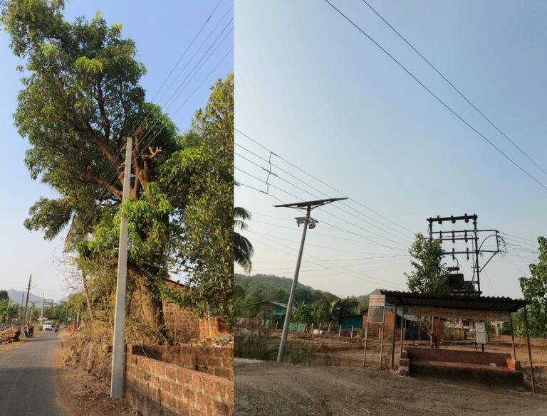 फोंडा – फोंडेकर वाडी ची धोकादायक लाईन बदलली, ग्रामस्थांमध्ये समाधान. पालकमंत्र्यांचे आभार !