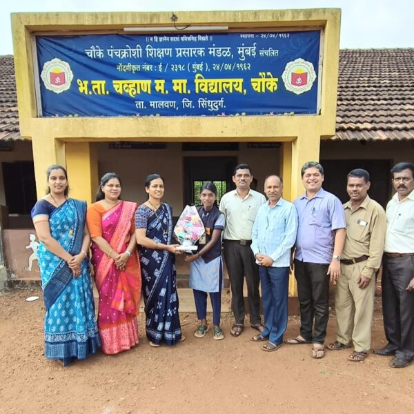 चौके हायस्कूलची खुशी जाधव एन. एम. एम. एस. परीक्षेत जिल्ह्यात ११वी