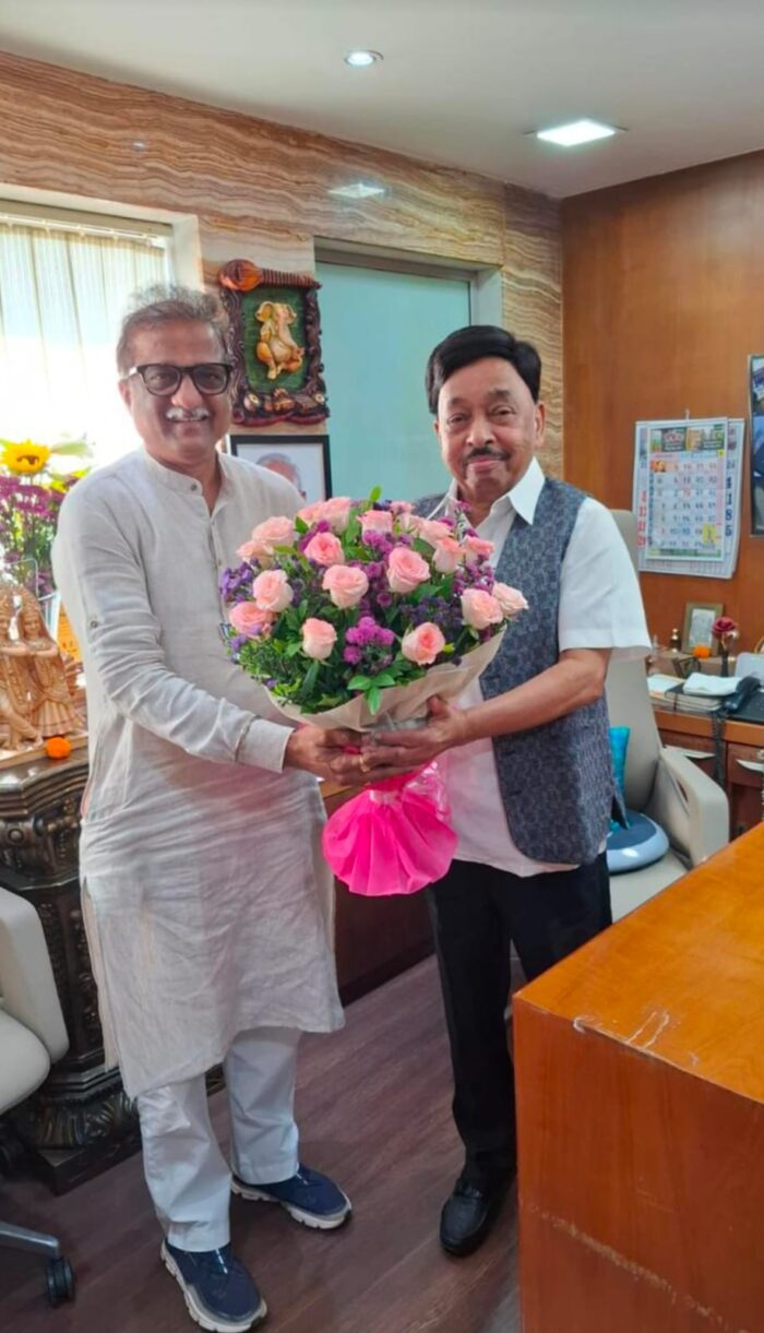 उमेदवारी दाखल करण्याआधी प्रमोद जठार यांनी घेतली खा.नारायण राणेंची भेट