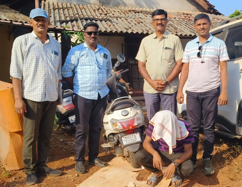 बेकरी कामगाराने चोरली दुचाकी ; एलसीबी ने आवळली गचांडी