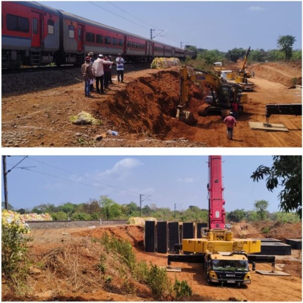 साकेडी रेल्वे फाटकानजीकच्या अंडरपाससाठी 30 एप्रिल रोजी मेगा ब्लॉक