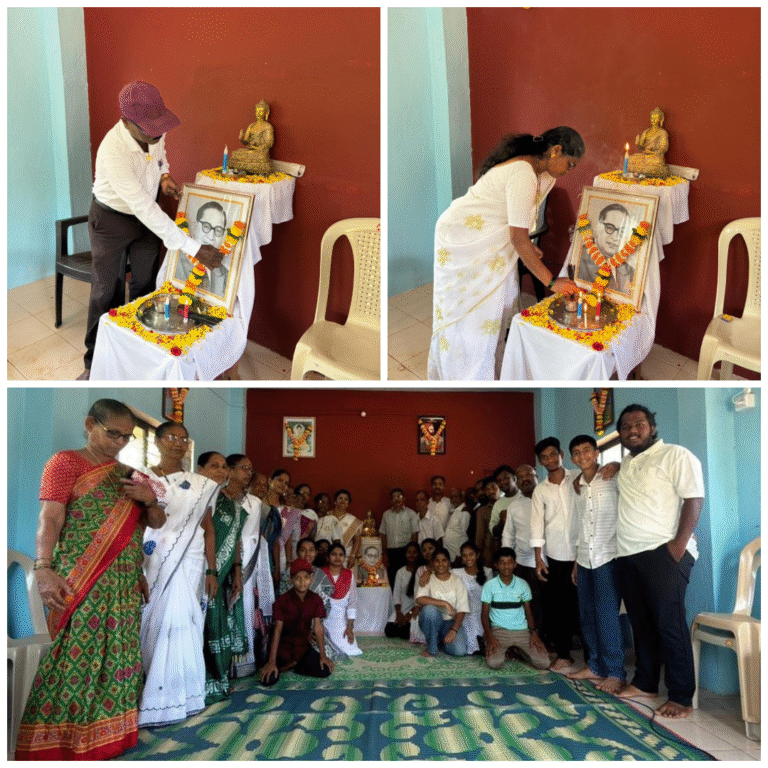 असलदे बौद्ध वाडीच्या वतीने डॉ. बाबासाहेब आंबेडकर जयंती उस्ताहात साजरी केली*