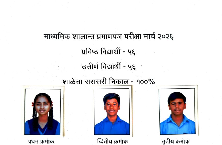 मडुरा हायस्कूल एस. एस. सी निकाल 100% खुशी मंगेश पेडणेकर प्रथम 91.40%