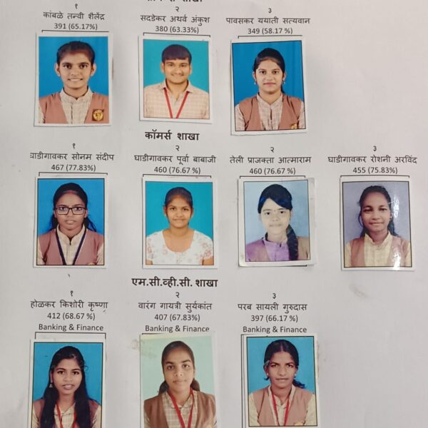 बारावीचा कणकवली तालुक्याचा ९५.९५ टक्के निकाल