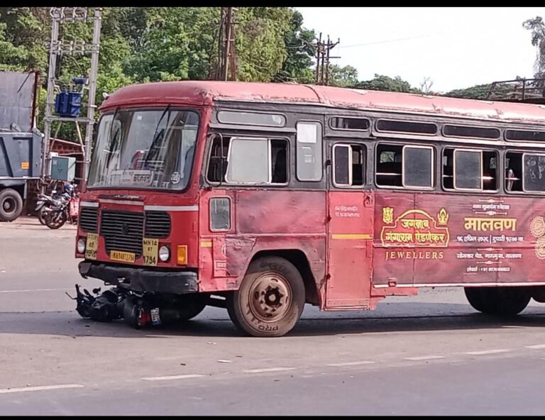 वागदे मिडलकटवर एसटीची दुचाकीला धडक ; होमगार्ड गंभीर जखमी