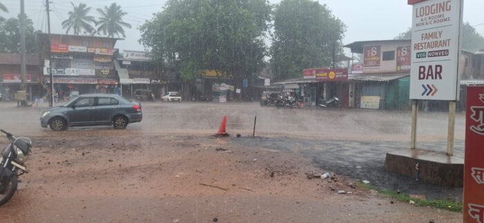 वैभववाडीत मान्सूनचे दमदार आगमन : तब्बल तासभर कोसळला पाऊस