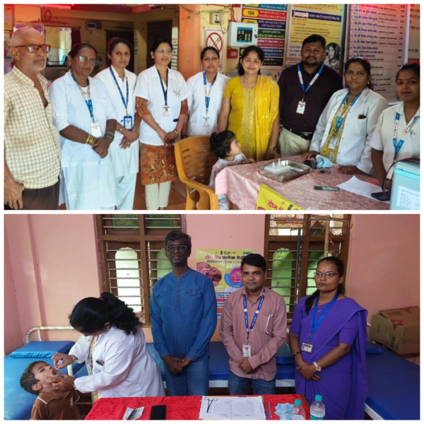 खारेपाटण प्रा.आ.केंद्रात राष्ट्रीय पल्स पोलिओ चा शुभारंभ..