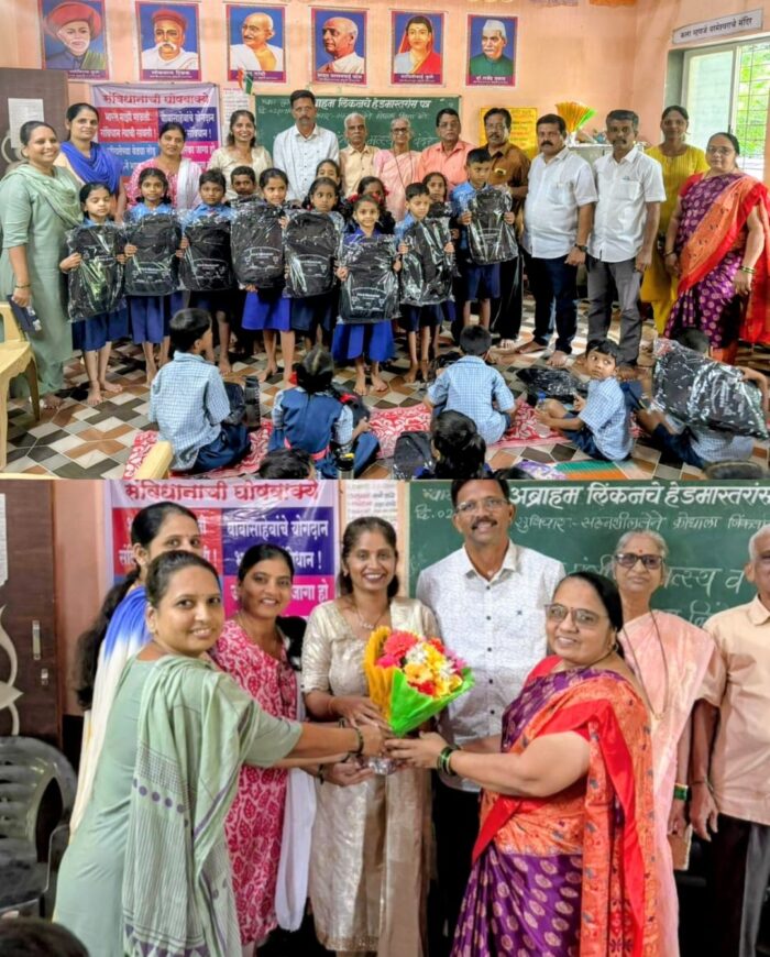 पालकमंत्री नितेश च्या वाढदिनी, फोंडाघाट-माळवाडी शाळेतील विद्यार्थ्यांना दप्तर वाटप !