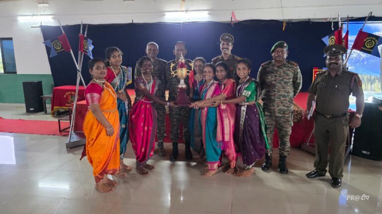 58 महाराष्ट्र बटालियन एनसीसीच्या वार्षिक प्रशिक्षण शिबिरात कनेडी हायस्कूलचा सांस्कृतिक स्पर्धेत प्रथम क्रमांक