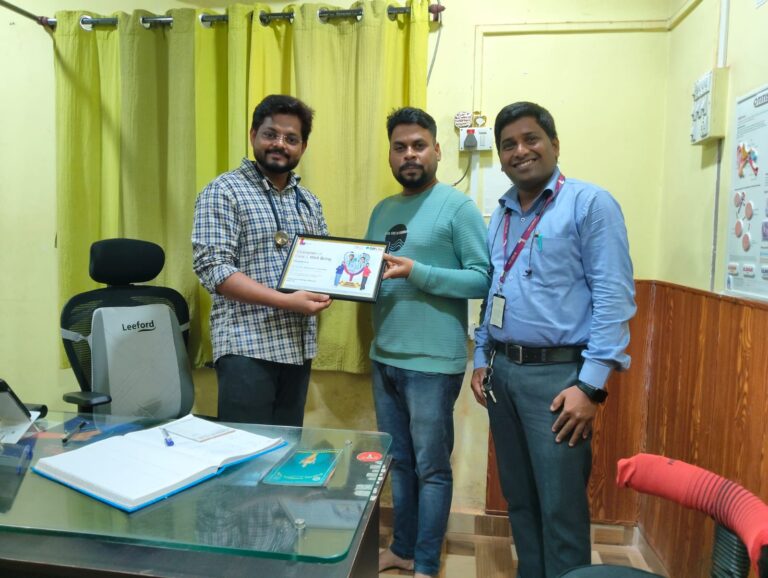 उत्कृष्ट सेवेसाठी डॉ. प्रणील साळुंखे यांचा SBI Life Insurance Company Ltd. कडून सन्मान….!