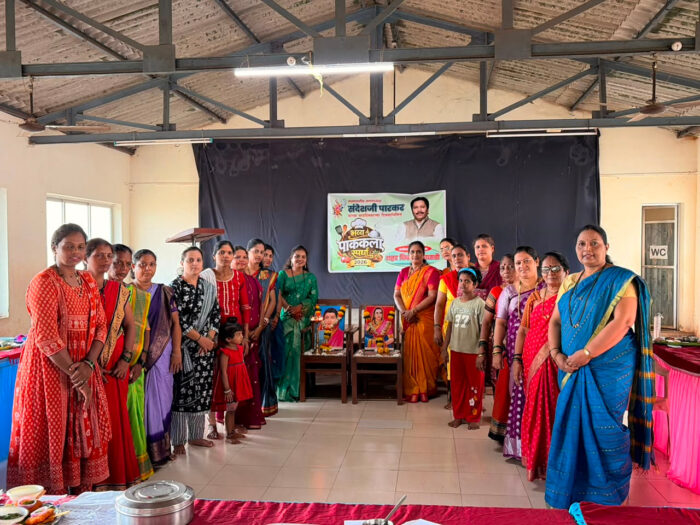 पाककला स्पर्धेत क्षमा कारेकर प्रथमसंदेश पारकर यांच्या वाढदिवसानिमित्त आयोजित स्पर्धेला&hellip;