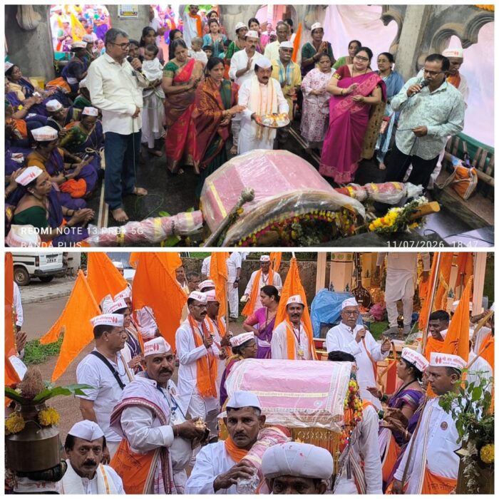 कुंडई ते पंढरपूर पायी वारीचे बांदा व इन्सुलीत स्वागत