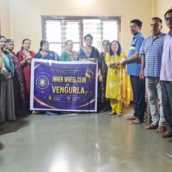 इनरव्हील क्लब वेंगुर्लाचा गौरव पेडणेकर यांच्या उपचारासाठी मदतीचा हात