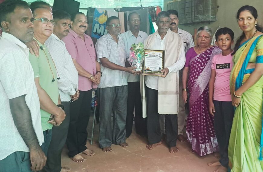 कारगिल विजय दिनानिमित्त भारतीय जनता पार्टी , सिंधुदुर्गतर्फे माजी सैनिकांचा सन्मान