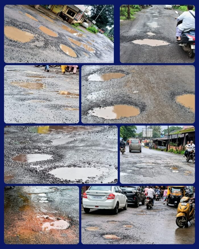 स्वातंत्र्यदिनी रस्ते खड्डेमुक्त व्हावेत, सुरक्षित रहावेत– फोंडाघाटवासीयांचा संताप !